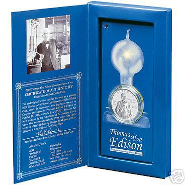 thomas edison light bulb quote. Thomas Edison - Coin Community
